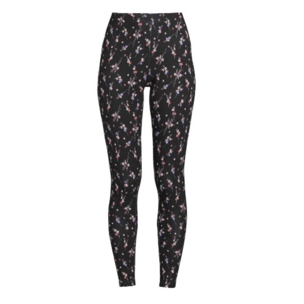 No Boundaries Juniors Ankle Leggings Small 3-5 New with Tags Floral Black Cute